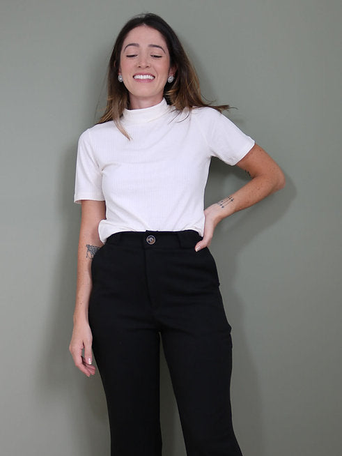 Calça Pantacourt Chloe Preta