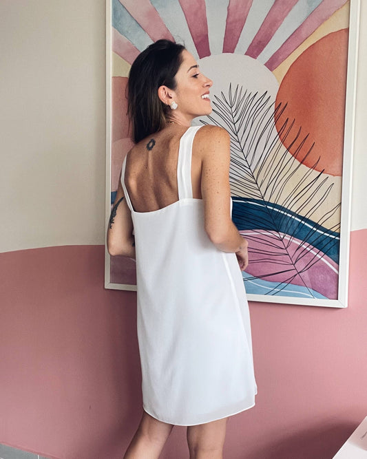 Vestido Alças Karine Off White