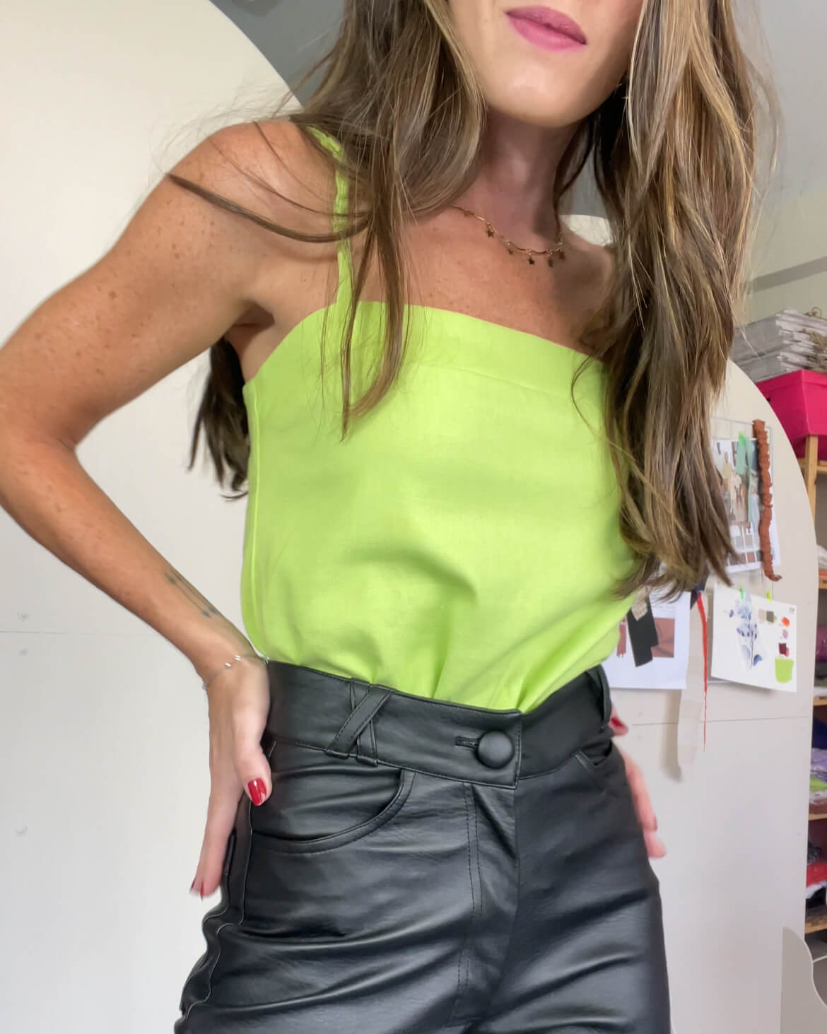 Blusa Alças Kiara Verde Siciliano