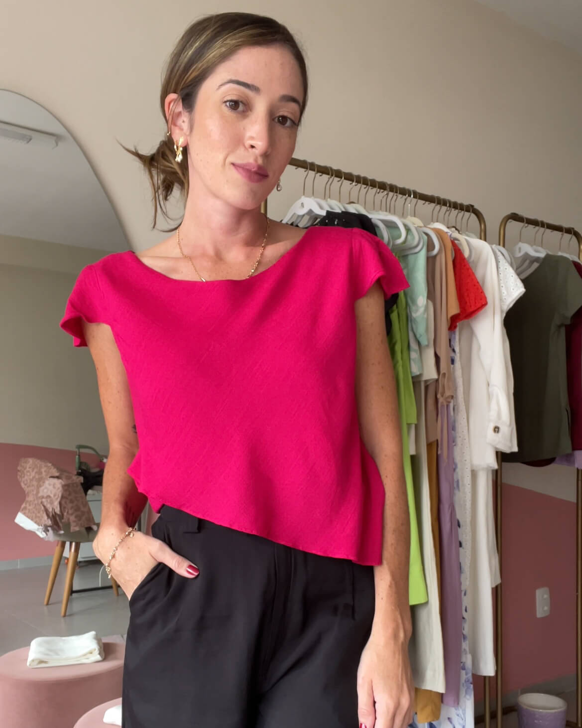 Blusa Dominique Pink