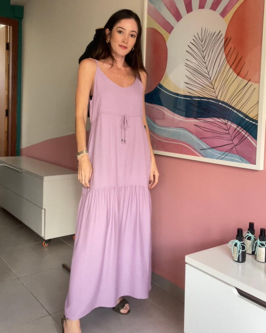 Vestido Midi Marcela Lavanda
