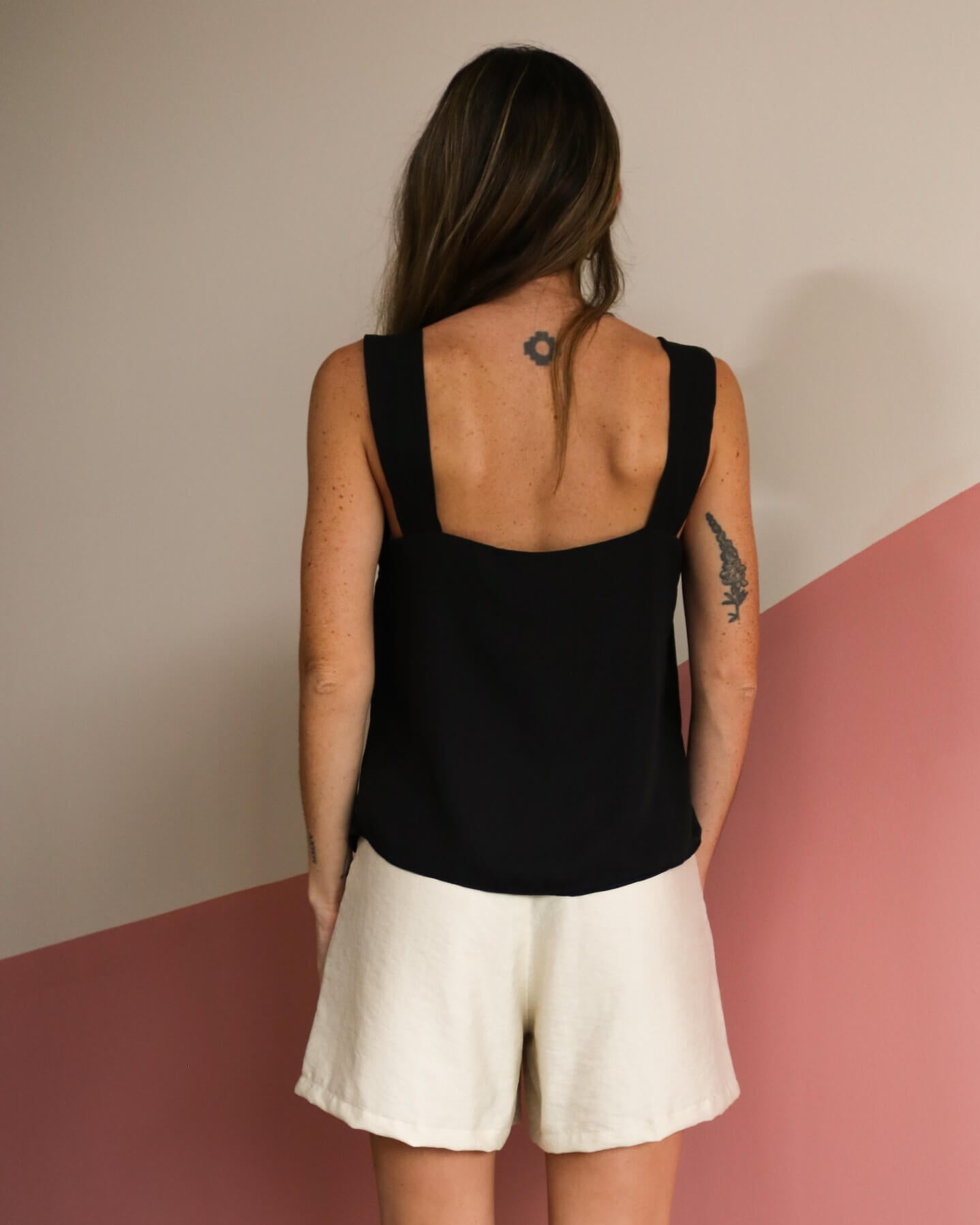 Blusa Alças Crepe Olívia Preta