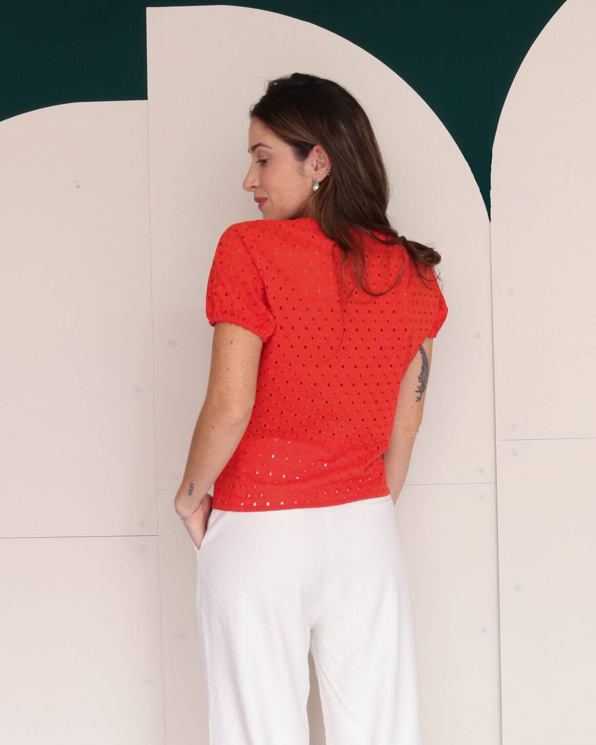 Blusa Laise Giulia Vermelho Caprese