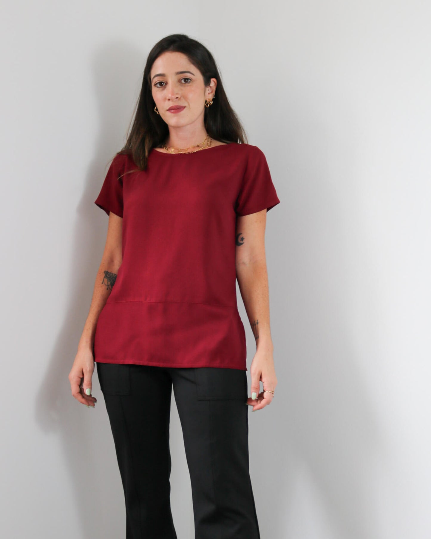 Blusa Brigitte Bordô