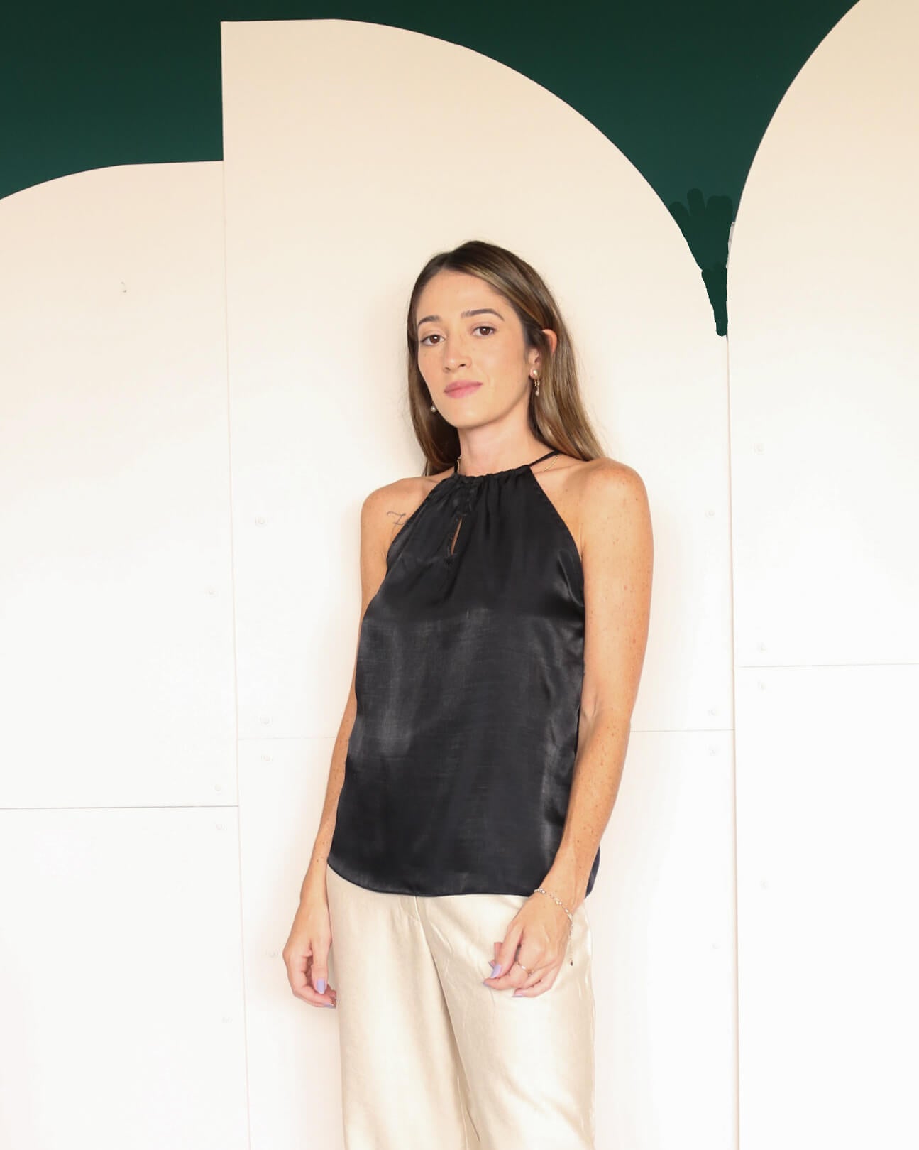 Blusa Alças Thaís Preta