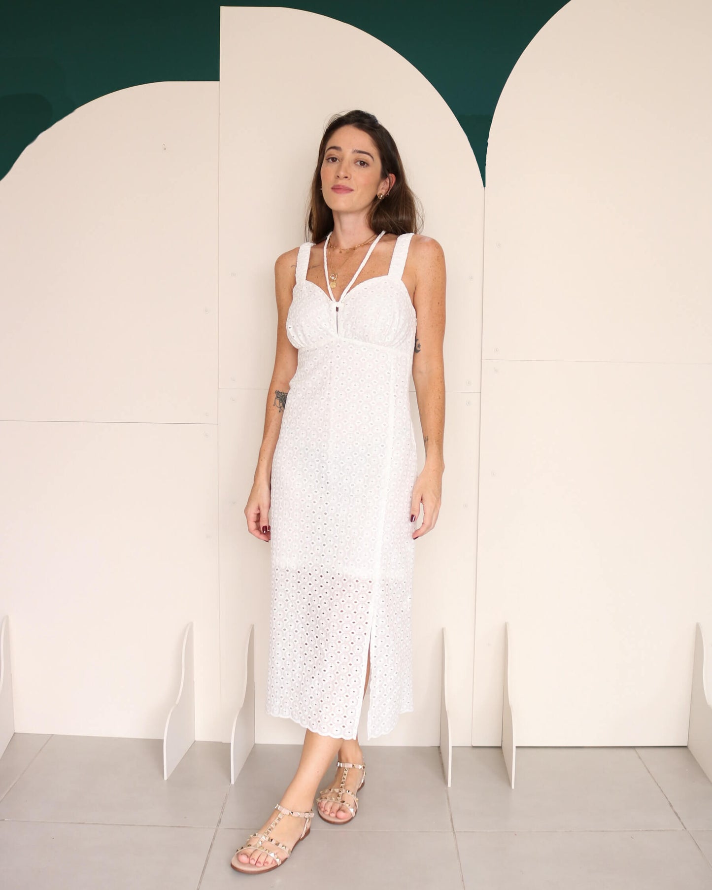 Vestido Laise Paola Off White