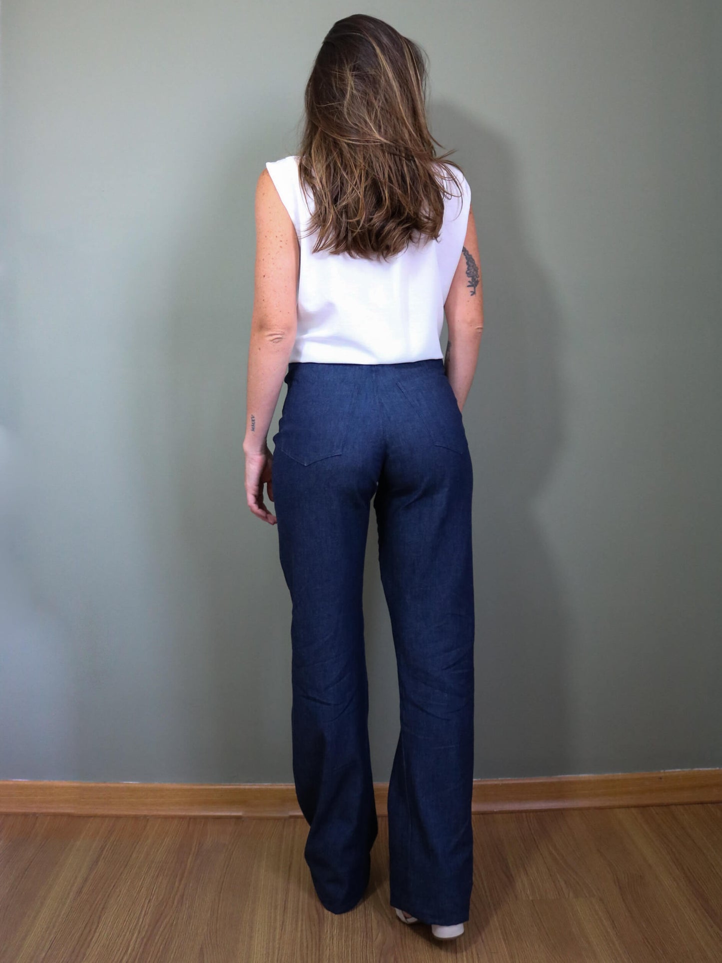 Calça Wide Jeans