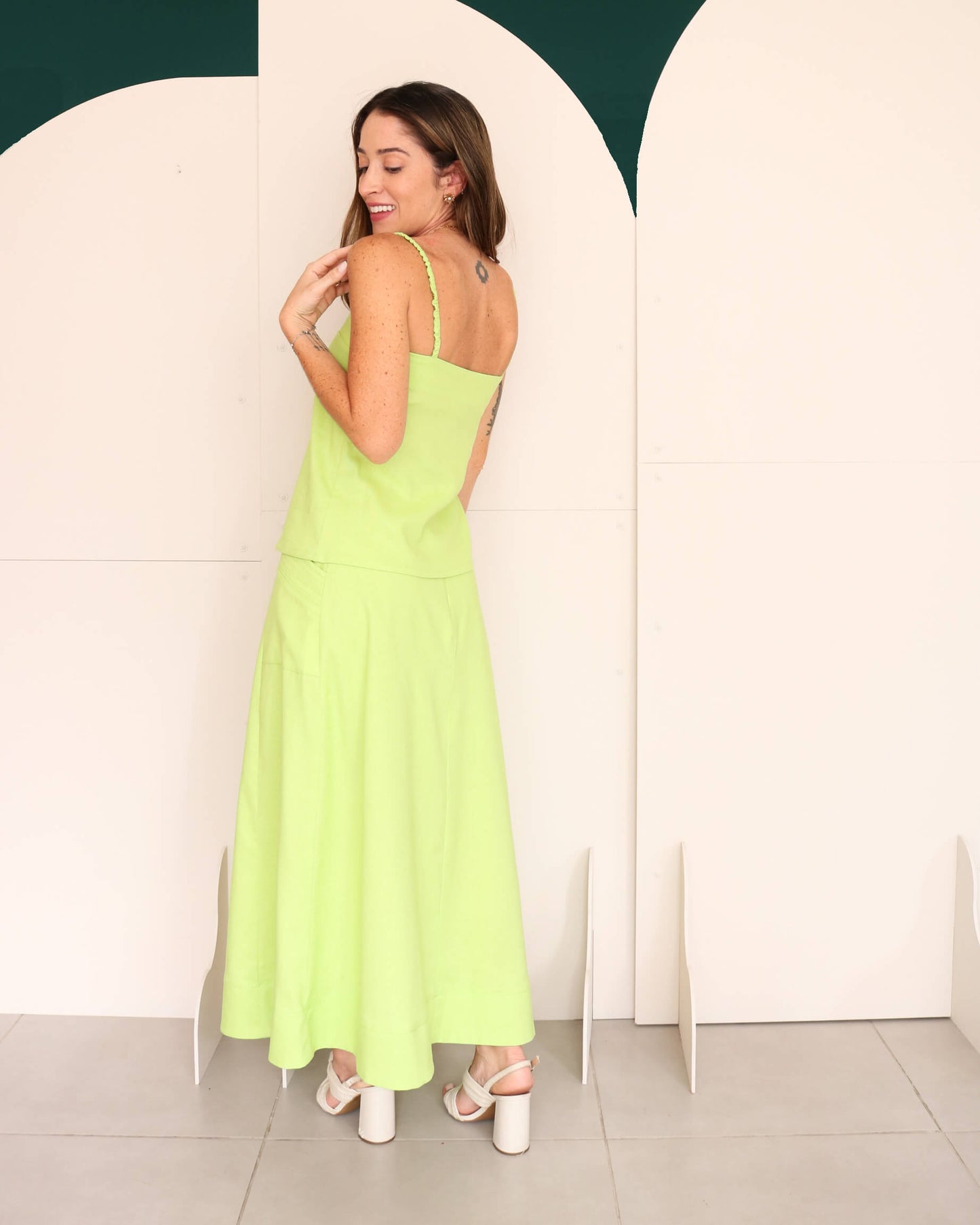 Blusa Alças Kiara Verde Siciliano