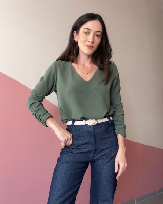 Blusa ML Arabesque Oliva
