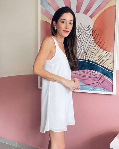 Vestido Alças Karine Off White