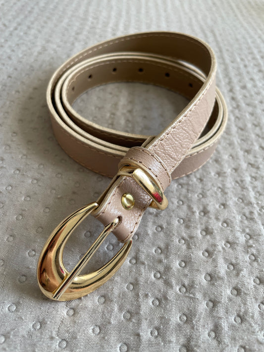 Cinto Liso Jade Bege Areia