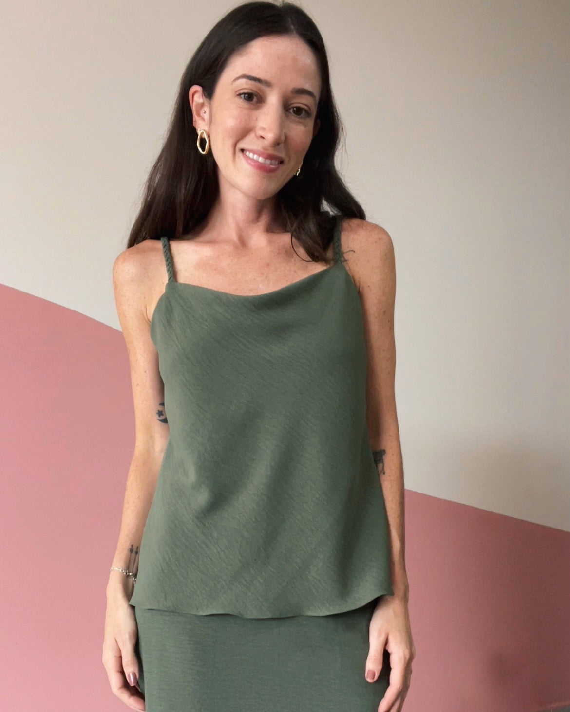 Blusa de Alças Tranças Degagê Lia Oliva