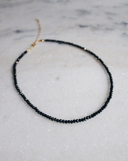 Choker Celine Cristais Turmalina Negra