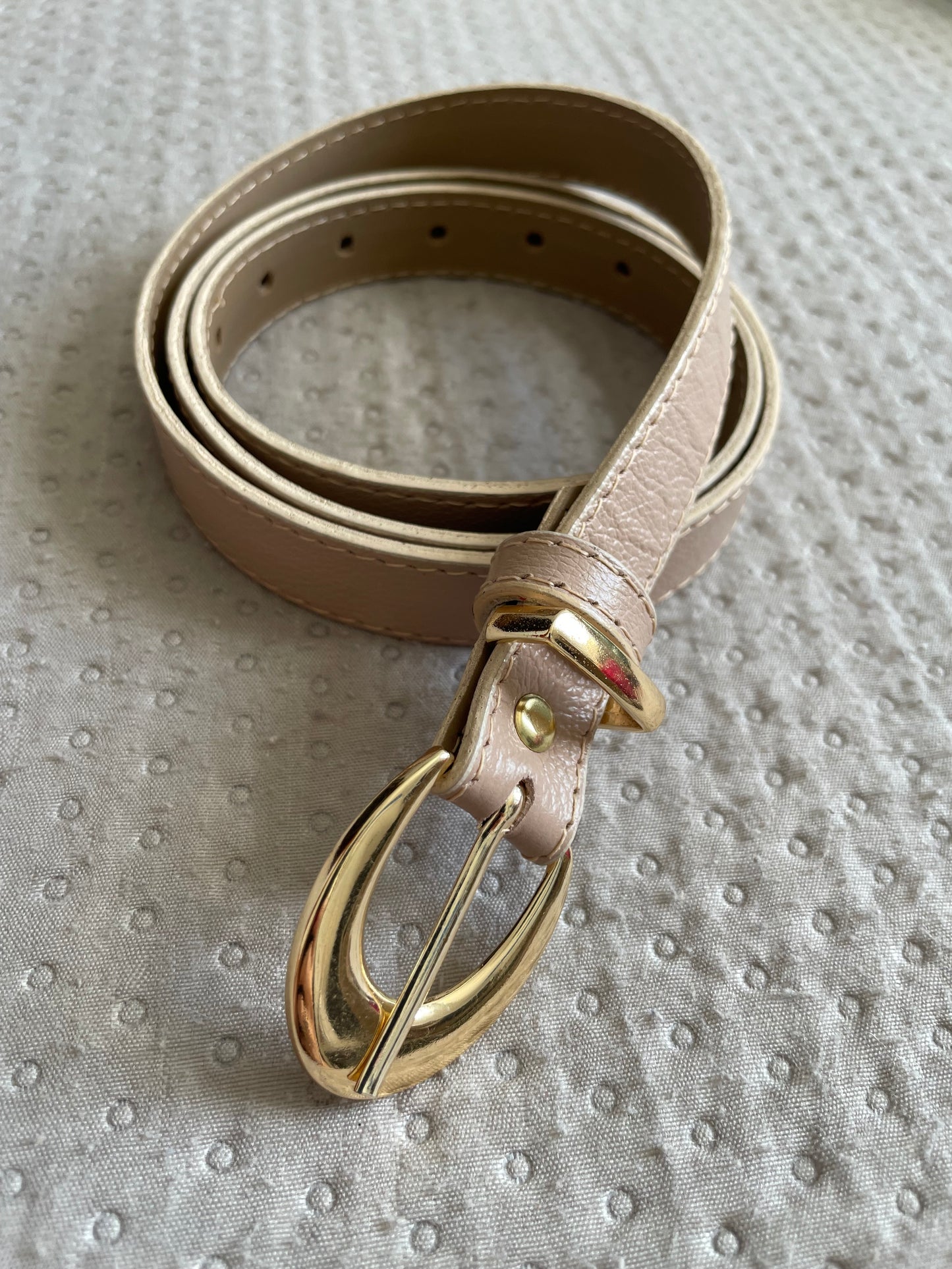 Cinto Liso Jade Bege Areia