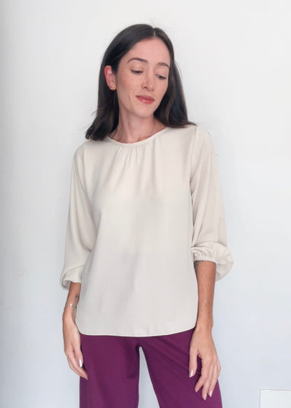 Blusa ML Bufante Cecília Gelo