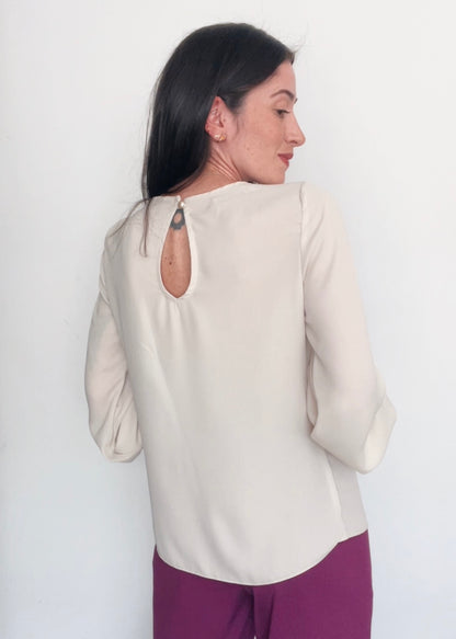 Blusa ML Bufante Cecília Gelo