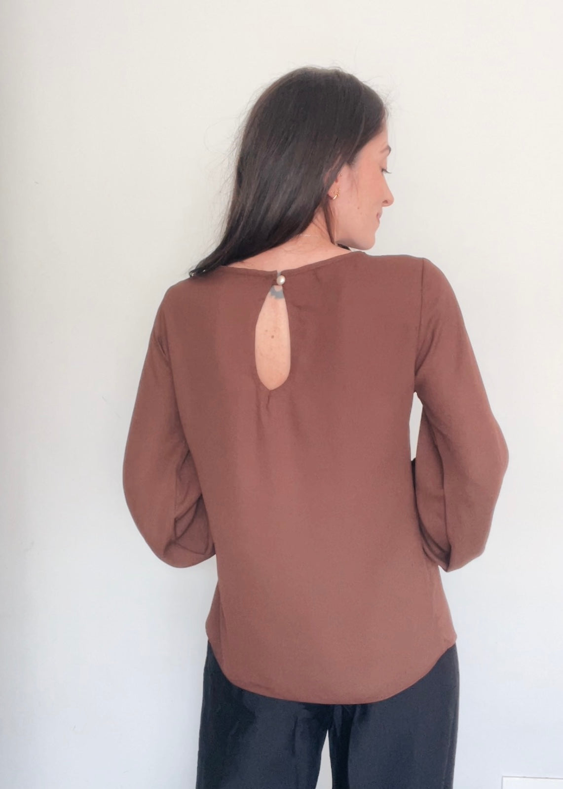 Blusa ML Bufante Cecília Marrom
