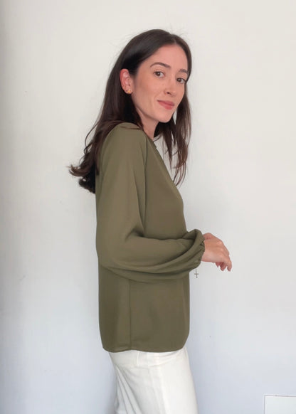 Blusa ML Bufante Cecília Militar