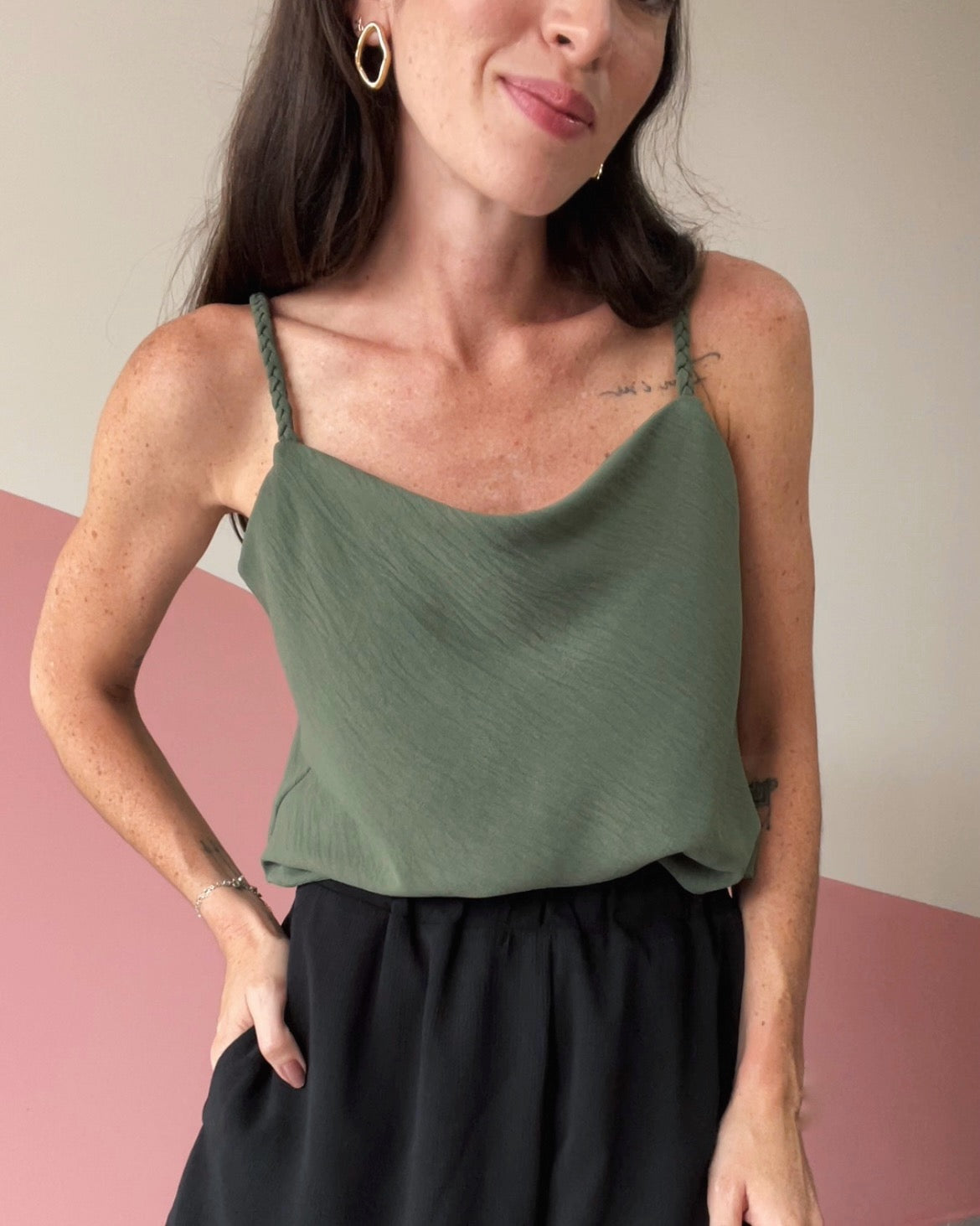 Blusa de Alças Tranças Degagê Lia Oliva