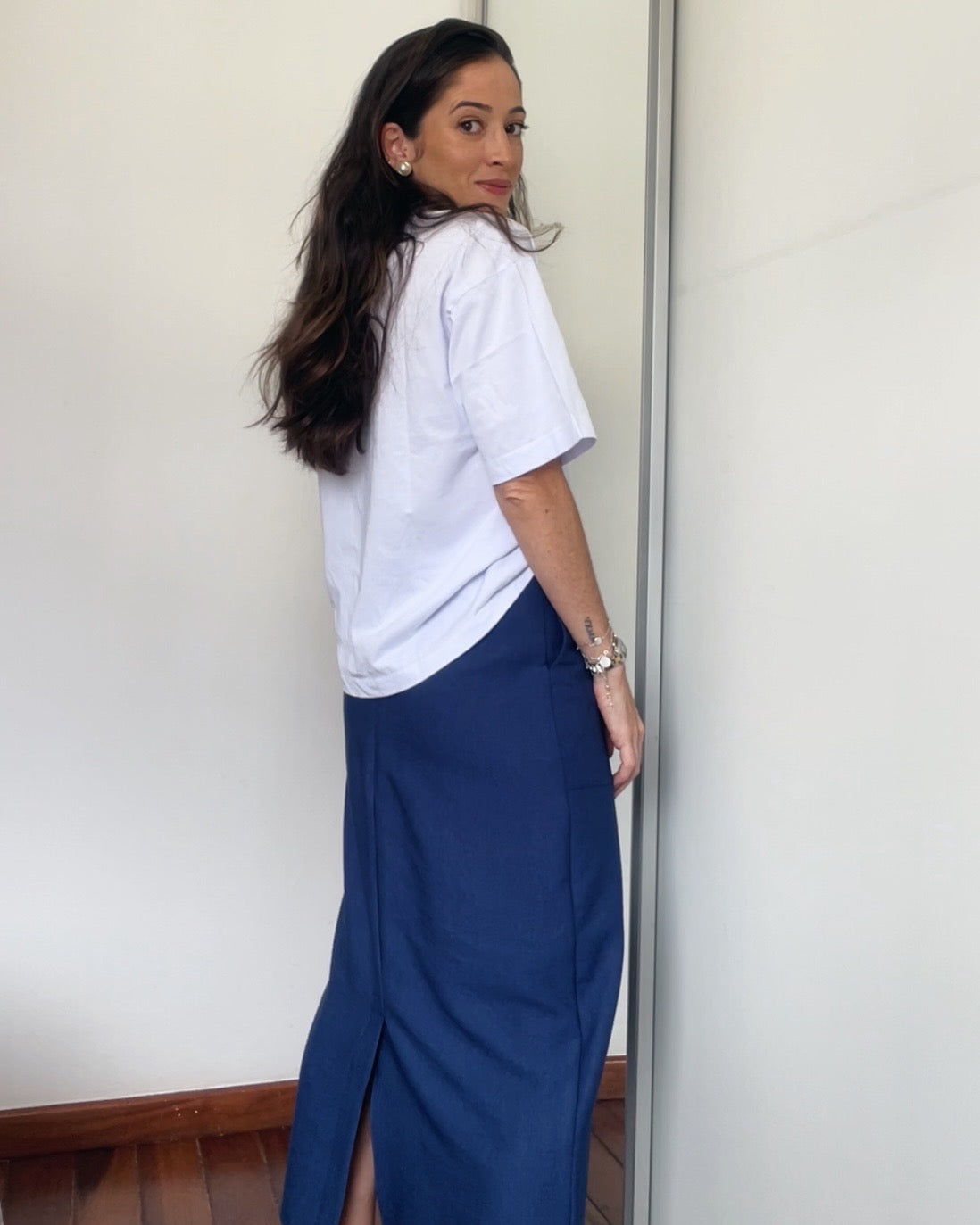 T-shirt Oversized Algodão Felippa Branca