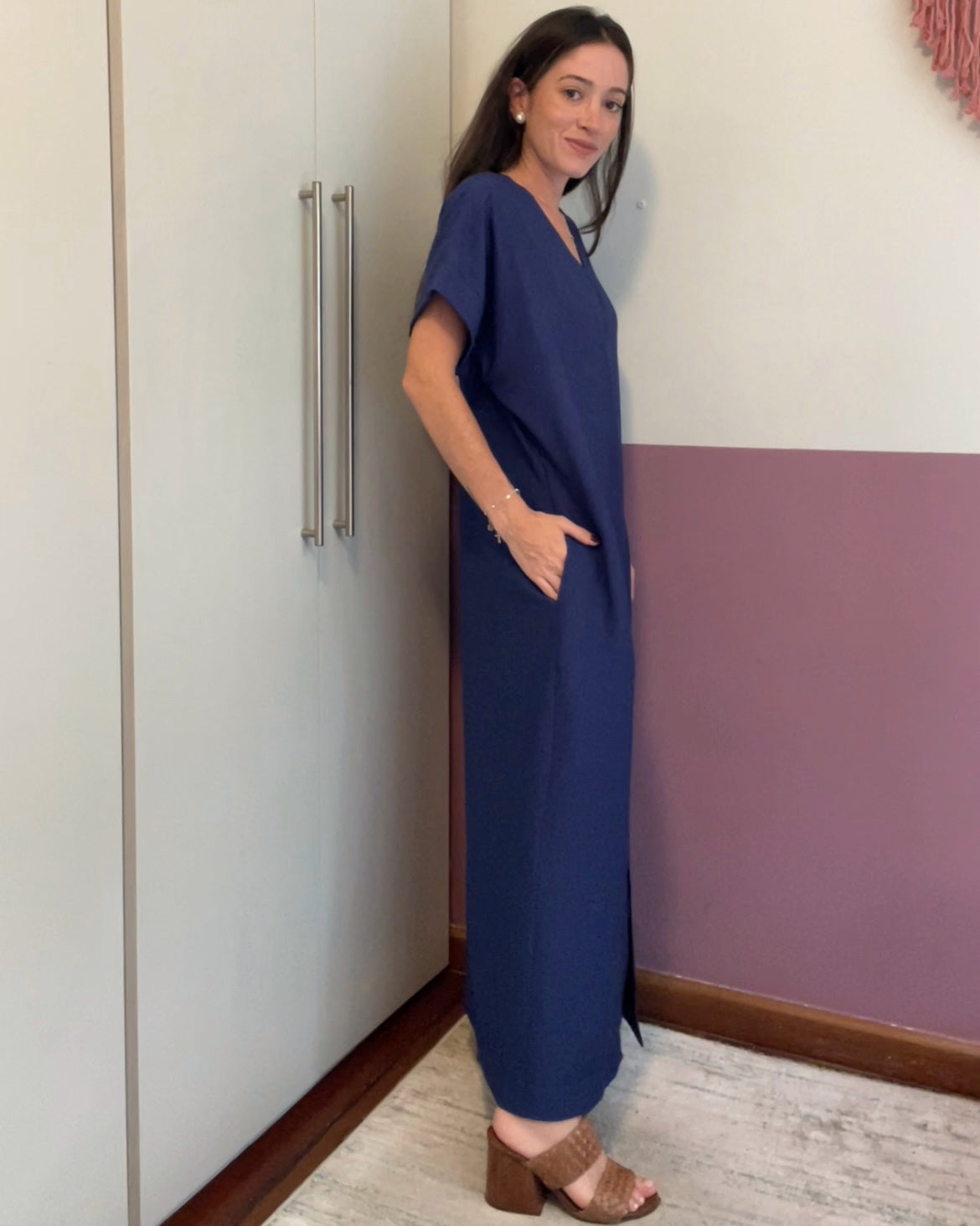 Vestido Daphne Azul Safira