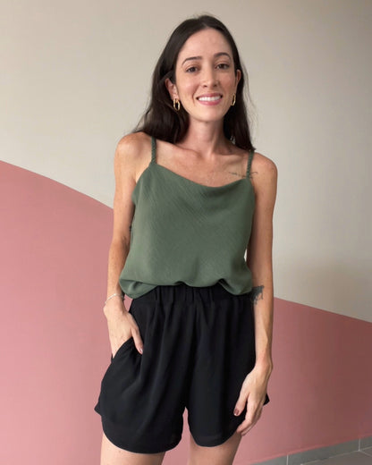 Blusa de Alças Tranças Degagê Lia Oliva