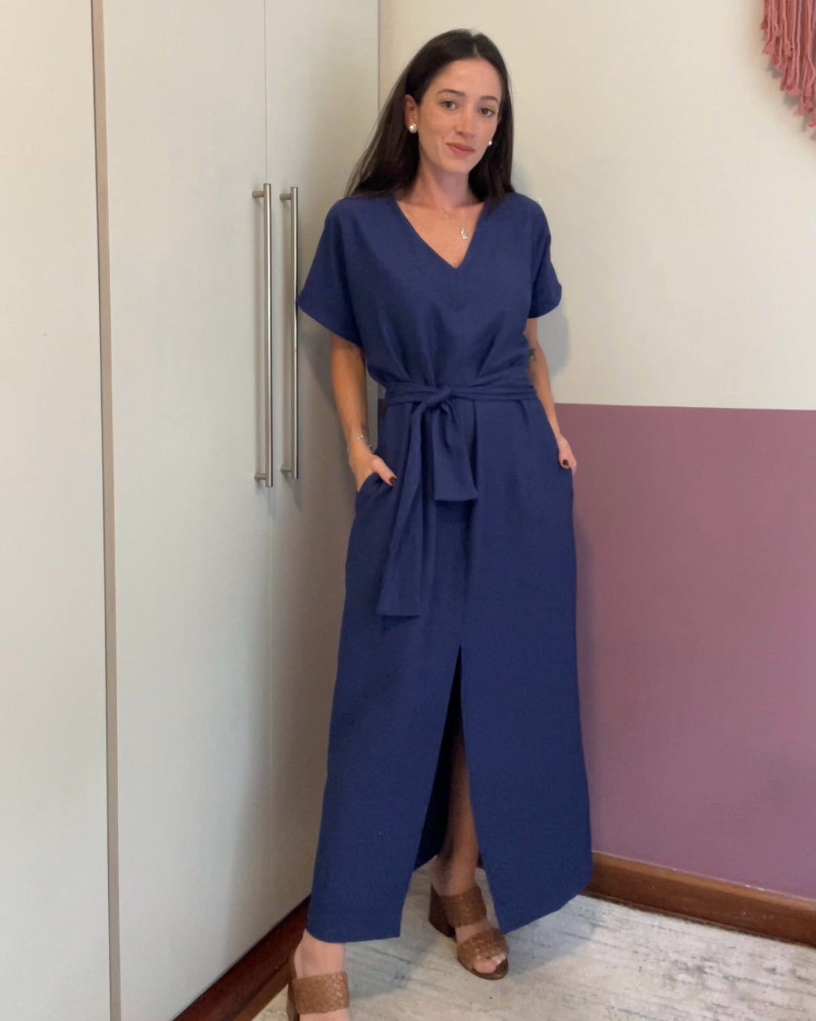 Vestido Daphne Azul Safira