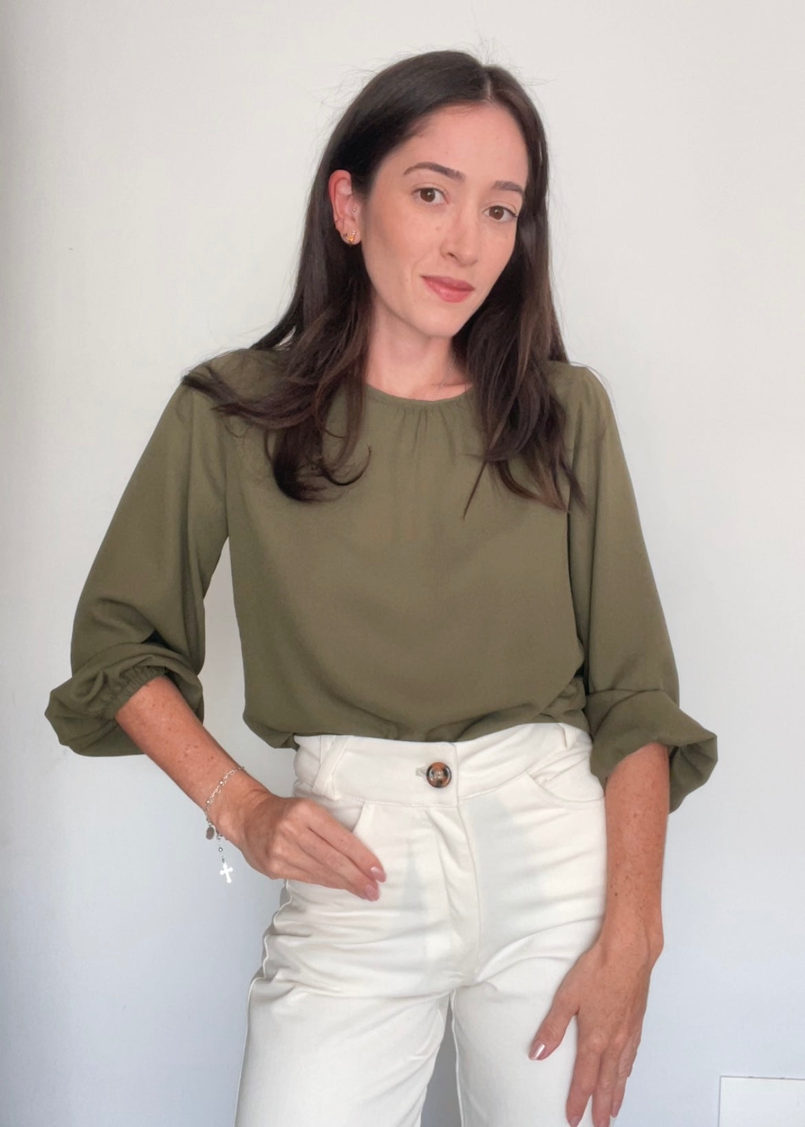 Blusa ML Bufante Cecília Militar