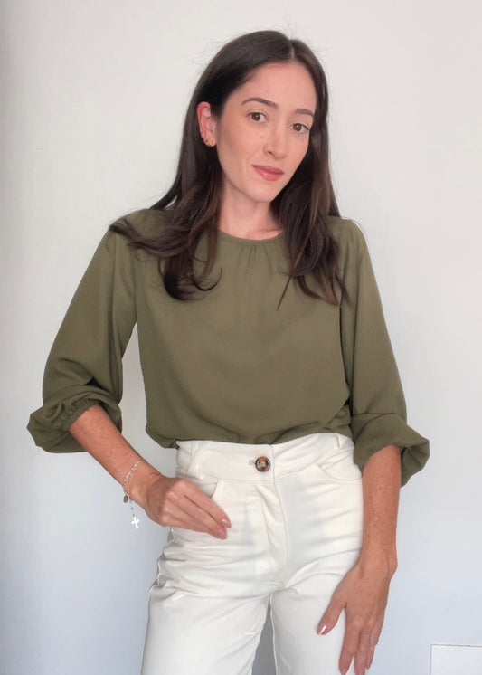Blusa ML Bufante Cecília Militar
