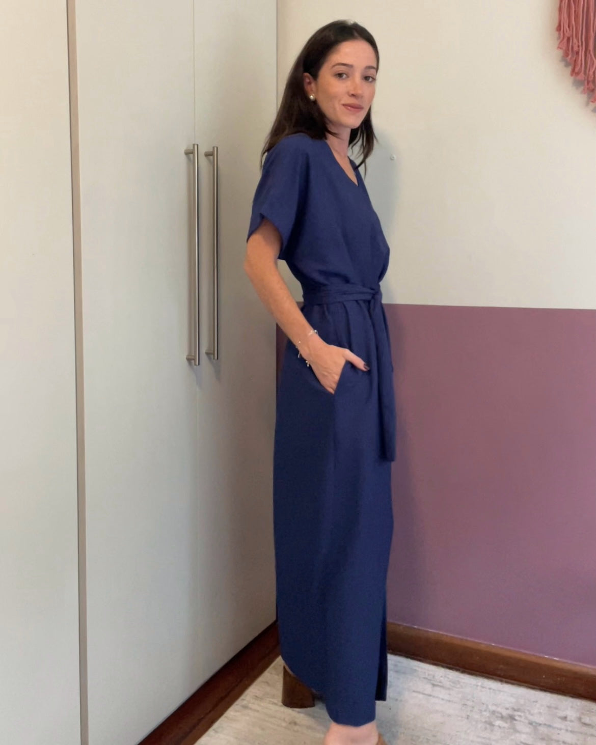 Vestido Daphne Azul Safira