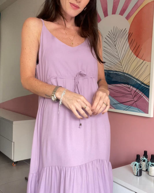 Vestido Midi Marcela Lavanda