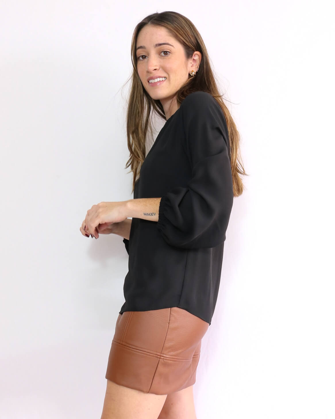Blusa ML Bufante Cecília Preta