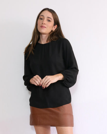 Blusa ML Bufante Cecília Preta