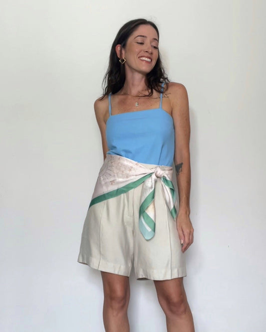 Bermuda Alfaiataria Lily Bege Andiroba