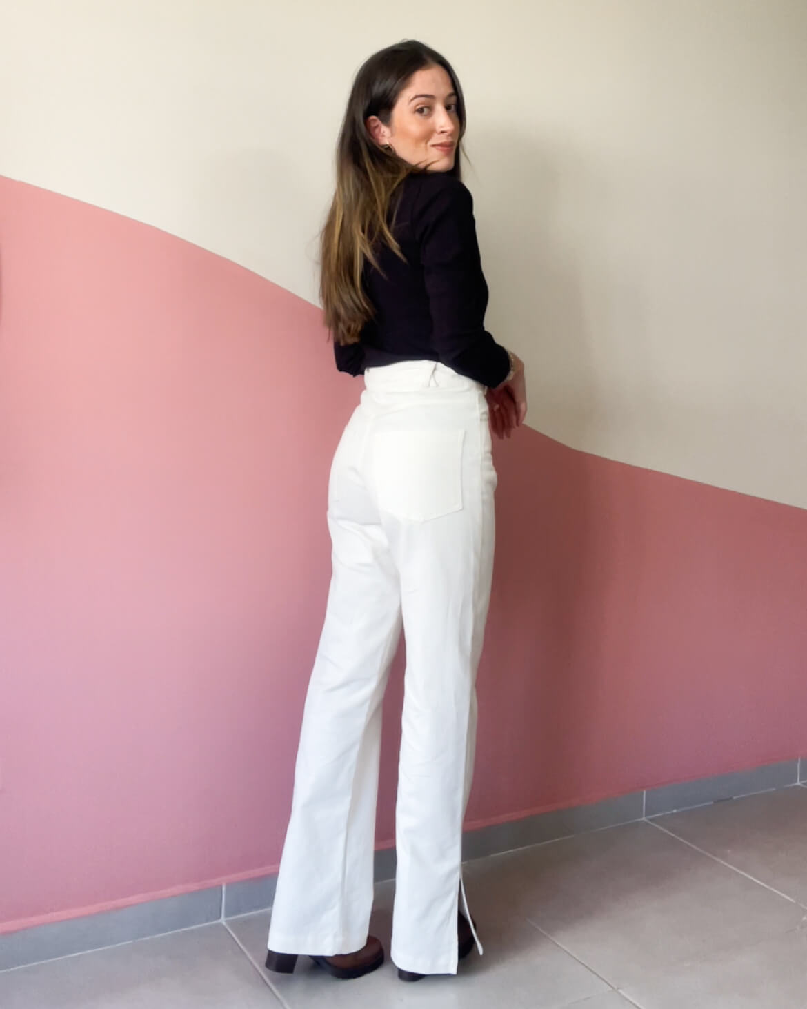 Calça Dulce Sarja Off White