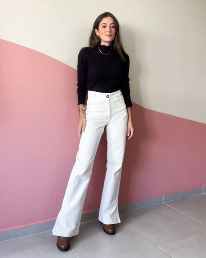 Calça Dulce Sarja Off White