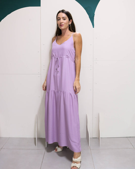 Vestido Midi Marcela Lavanda