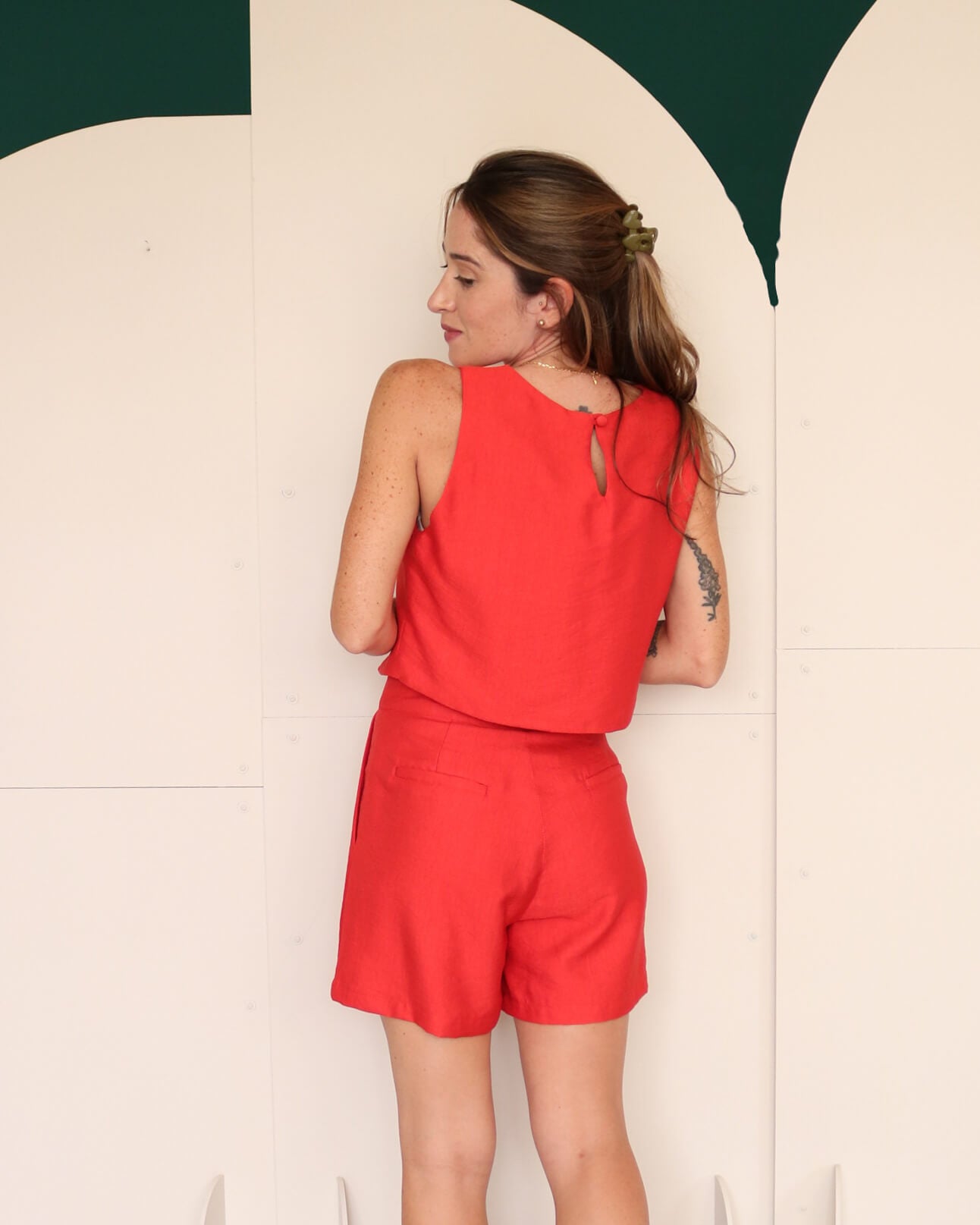 Short Alfaiataria Francesca Tomate