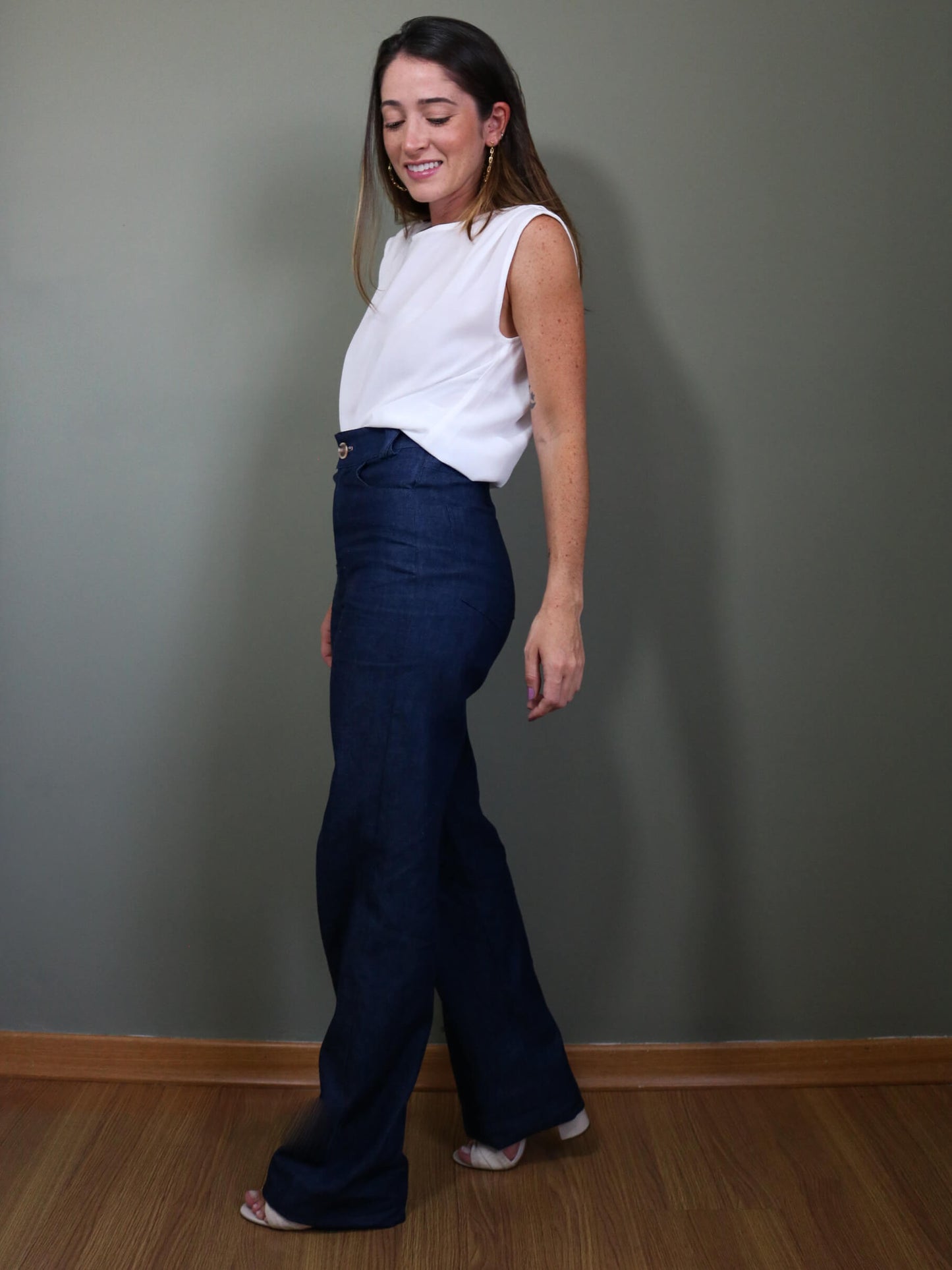 Calça Wide Jeans
