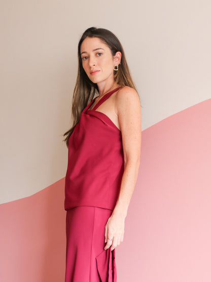 Blusa Nó Betina Bordô