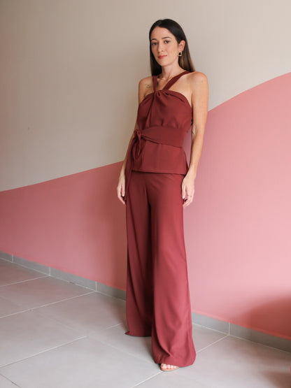 Blusa Nó Betina Marrom
